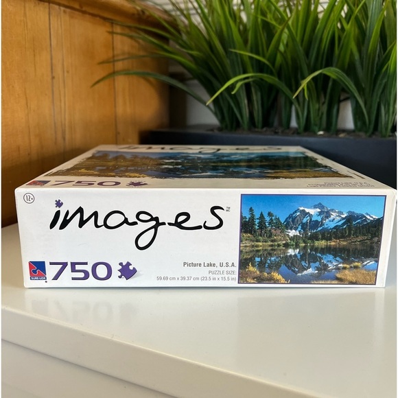 Puzzle-images-picture Lake USA, 750 pieces, mountains trees nature blue green - Picture 2 of 5